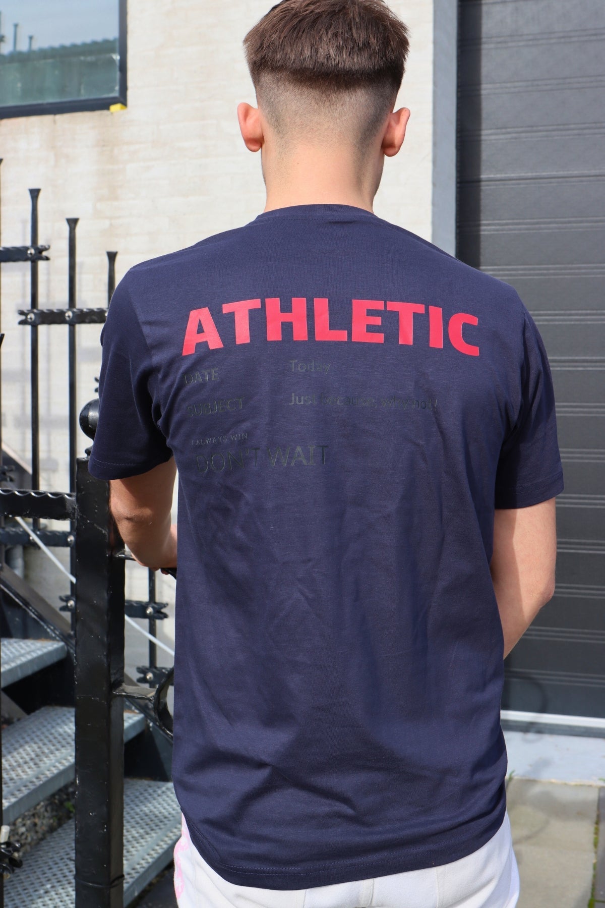 T-shirt ATHLETIC - navy blue - Calisweats.dk